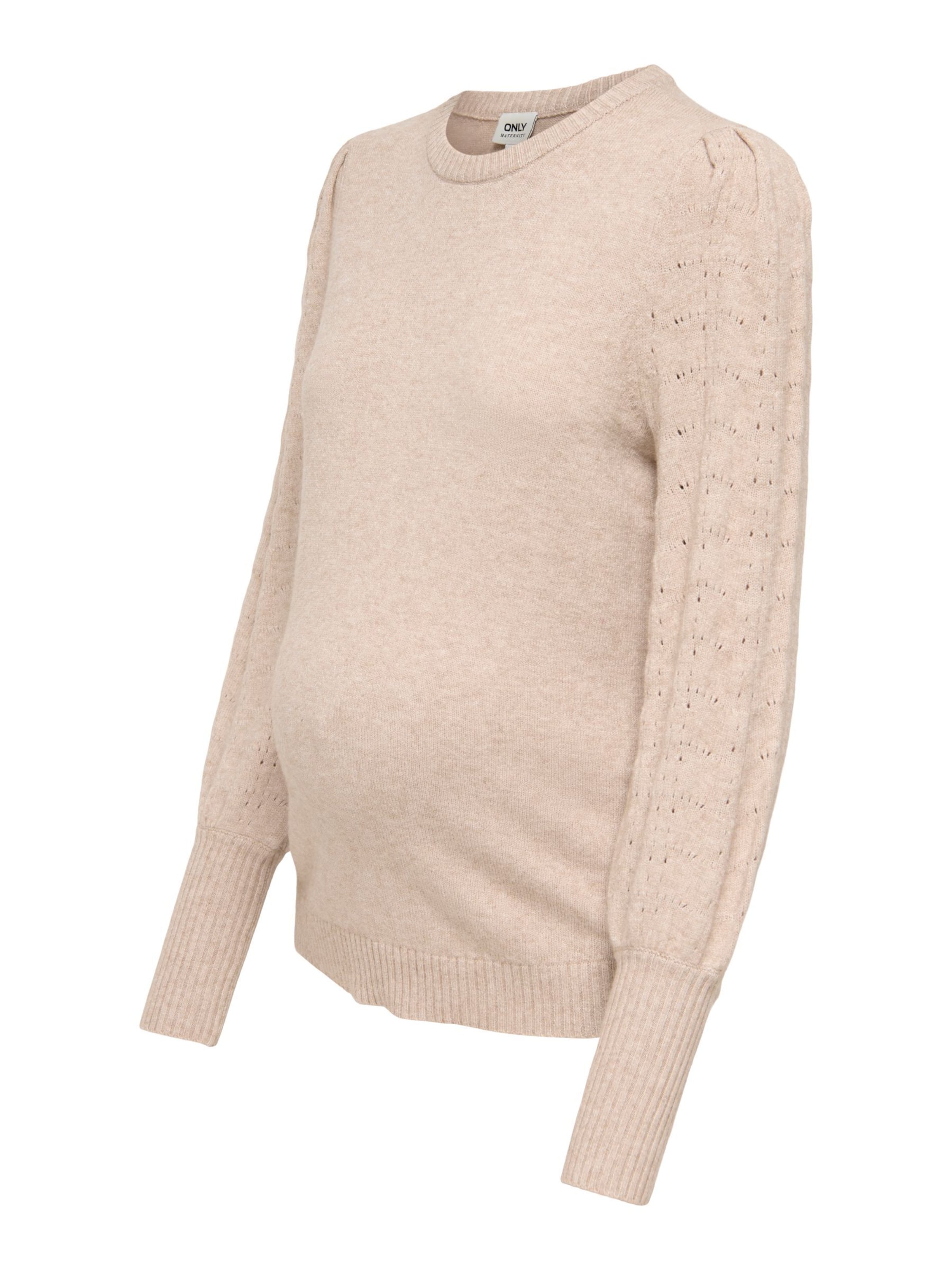 Only Maternity - Jersey 'OLMMatti' en beige