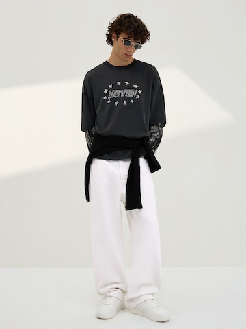 Bershka Baggy Дънки в бяло