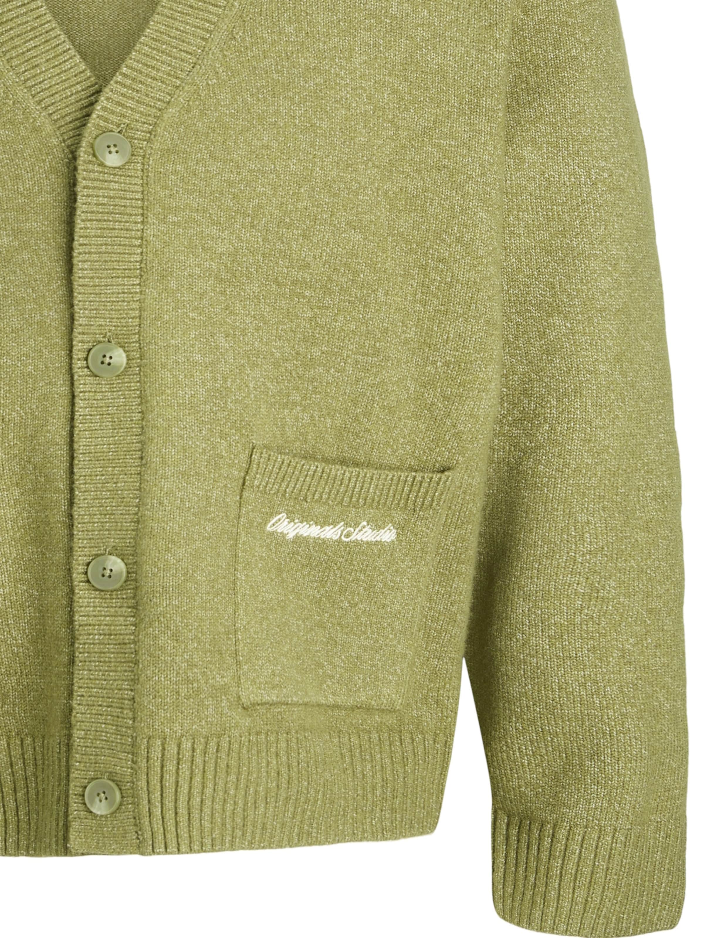 Jack & Jones Junior Pletená bunda 'Norrebro' – zelená
