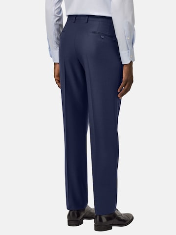 Coupe slim Pantalon à plis Boggi Milano en bleu