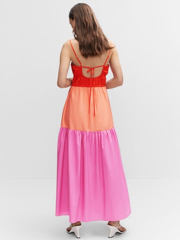 MANGO Letné šaty 'TAURO' - ružová