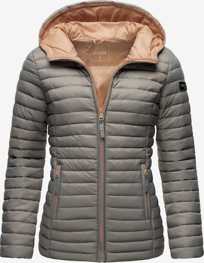 MARIKOO Between-season jacket 'Asraa' in Smoke grey / Pastel orange, Item view