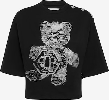 Philipp Plein - Camisa 'Teddy' em preto: frente