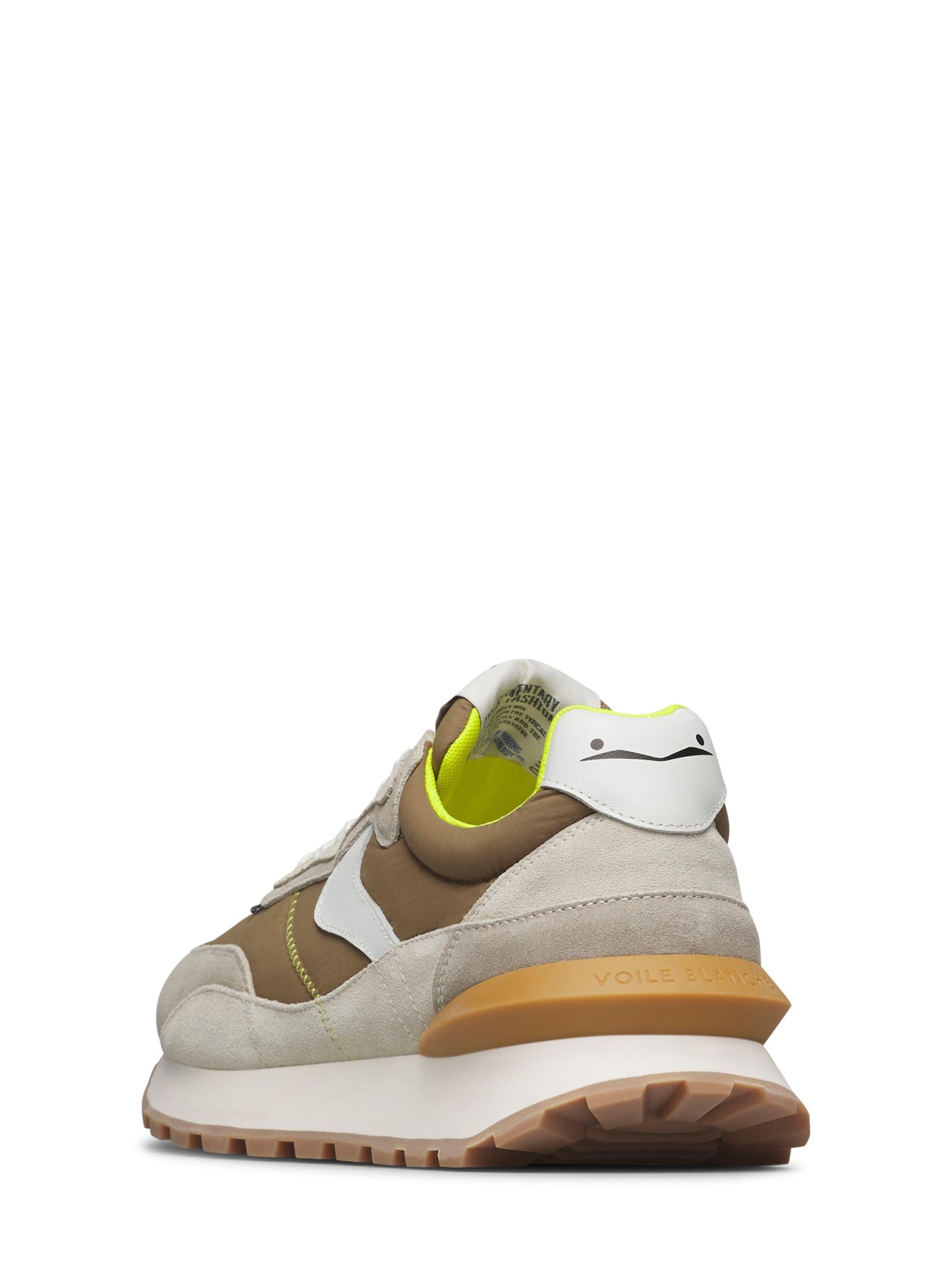Baskets basses 'QWARK HYPE MAN.' Voile blanche en vert