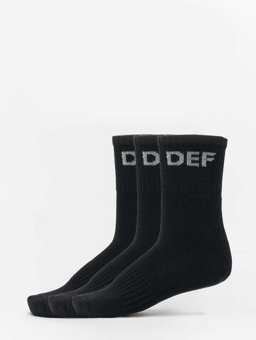 DEF Socken in Schwarz: Vorderseite