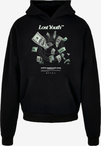 Sweat-shirt Lost Youth en noir : devant