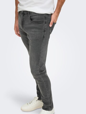 Only & Sons Skinny Jeans 'ONSLoom' in Schwarz