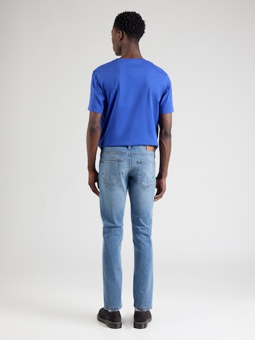Coupe slim Jean 'Pittsburgh' INDICODE en bleu : derrière