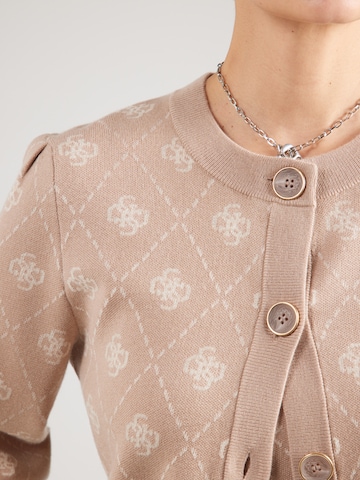 GUESS Вязаная кофта 'SARAH' в Коричневый