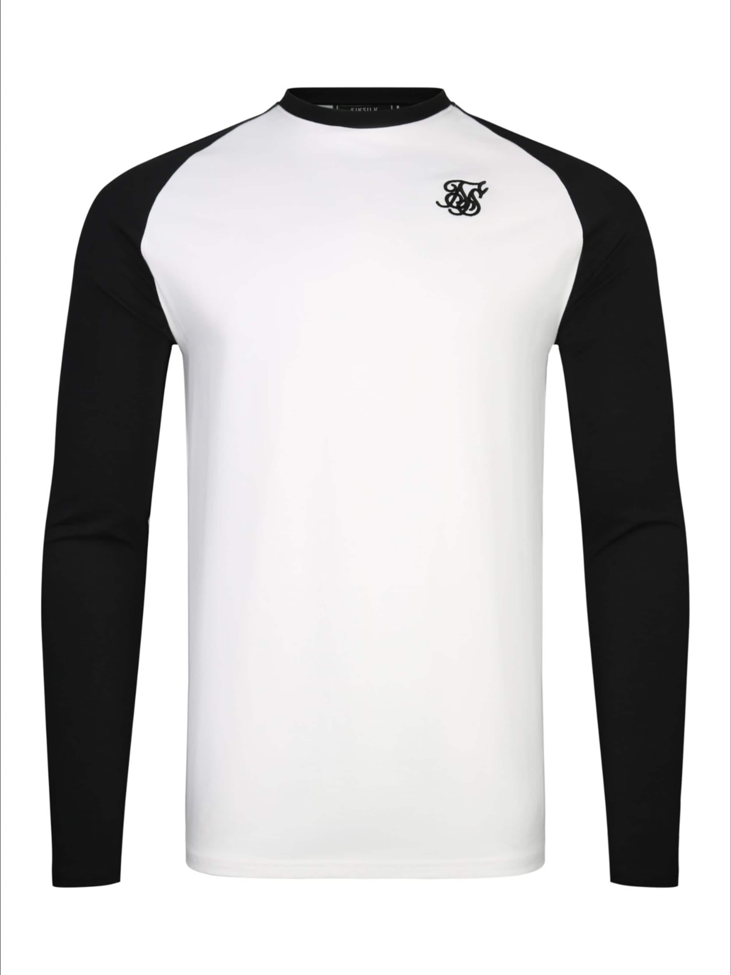 T-Shirt SikSilk en blanc : devant