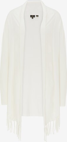 DreiMaster Klassik Knit Cardigan in White: front