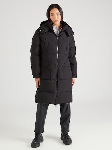 UNITED COLORS OF BENETTON Winter Coat in Black: front