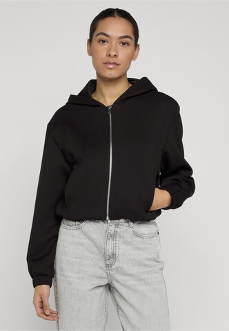 Veste de survêtement Urban Classics en noir : devant