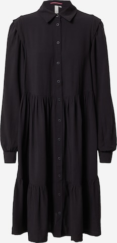 QS Shirt Dress in Black: front