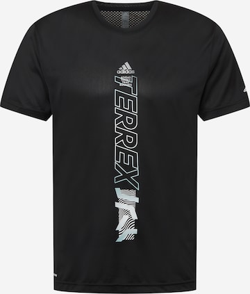 adidas Terrex Koszulka funkcyjna w kolorze czarny: przód