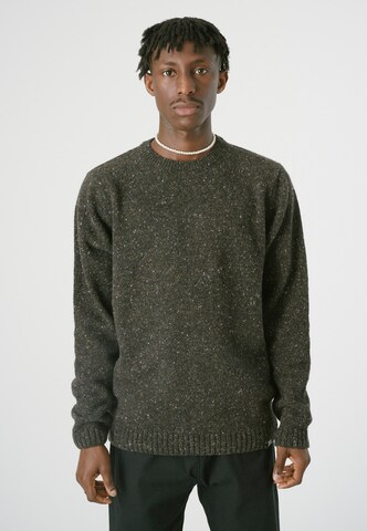 Cleptomanicx Sweater 'Spacer' in Brown: front
