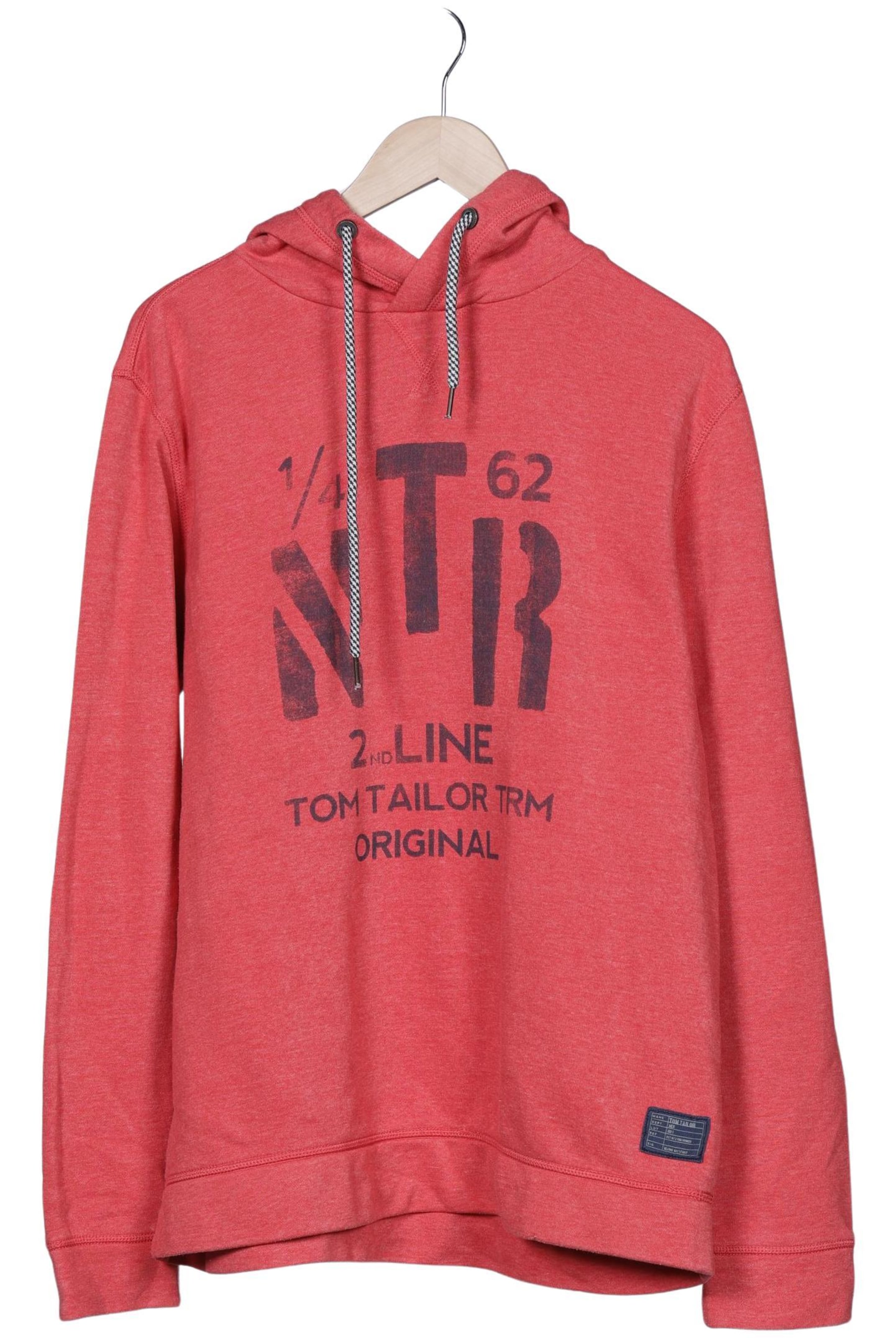 TOM TAILOR Kapuzenpullover L in Rot: Vorderseite