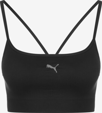 PUMA - Bustier Sujetador deportivo en negro