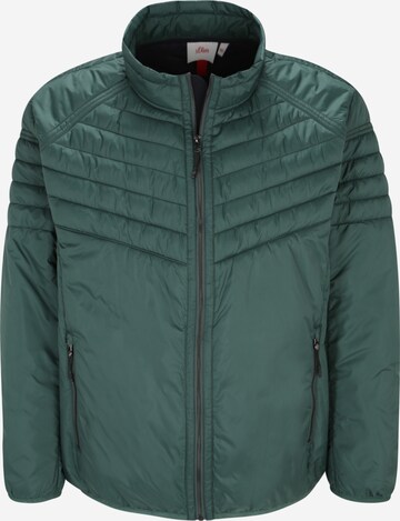 s.Oliver Men Big Sizes Between-Season Jacket in Green: front