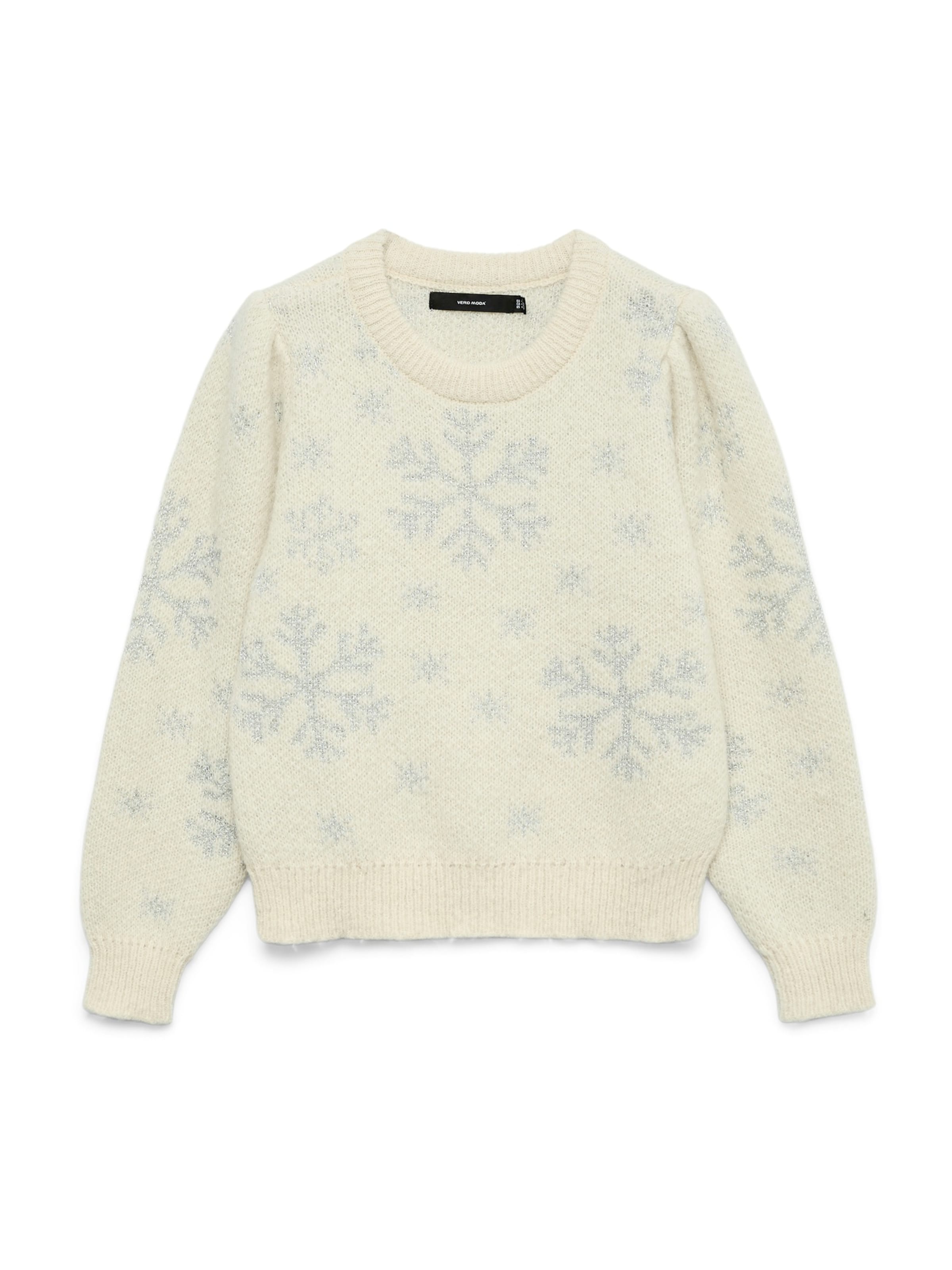 VERO MODA Sveter 'VMNEWSNOWYFROST' - Béžová: predná strana