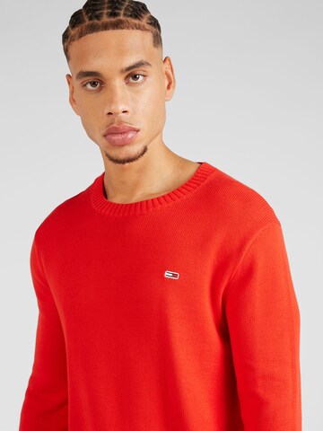 Tommy Jeans - Pullover 'ESSENTIALS' em vermelho