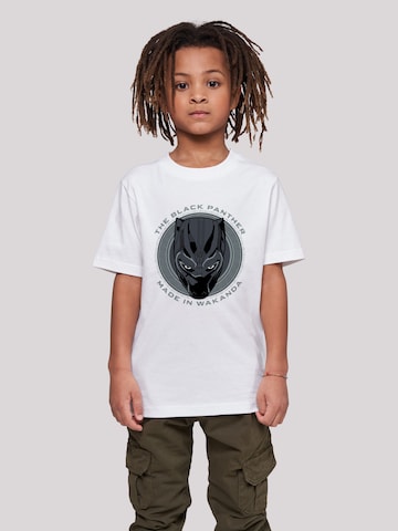 F4NT4STIC Shirt 'Marvel Black Panther Made in Wakanda' in Wit: voorkant