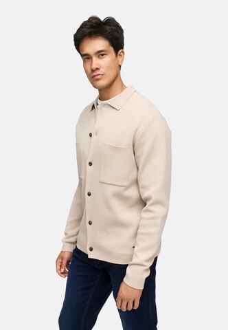 INDICODE JEANS Gebreid vest 'Bellino ' in Beige