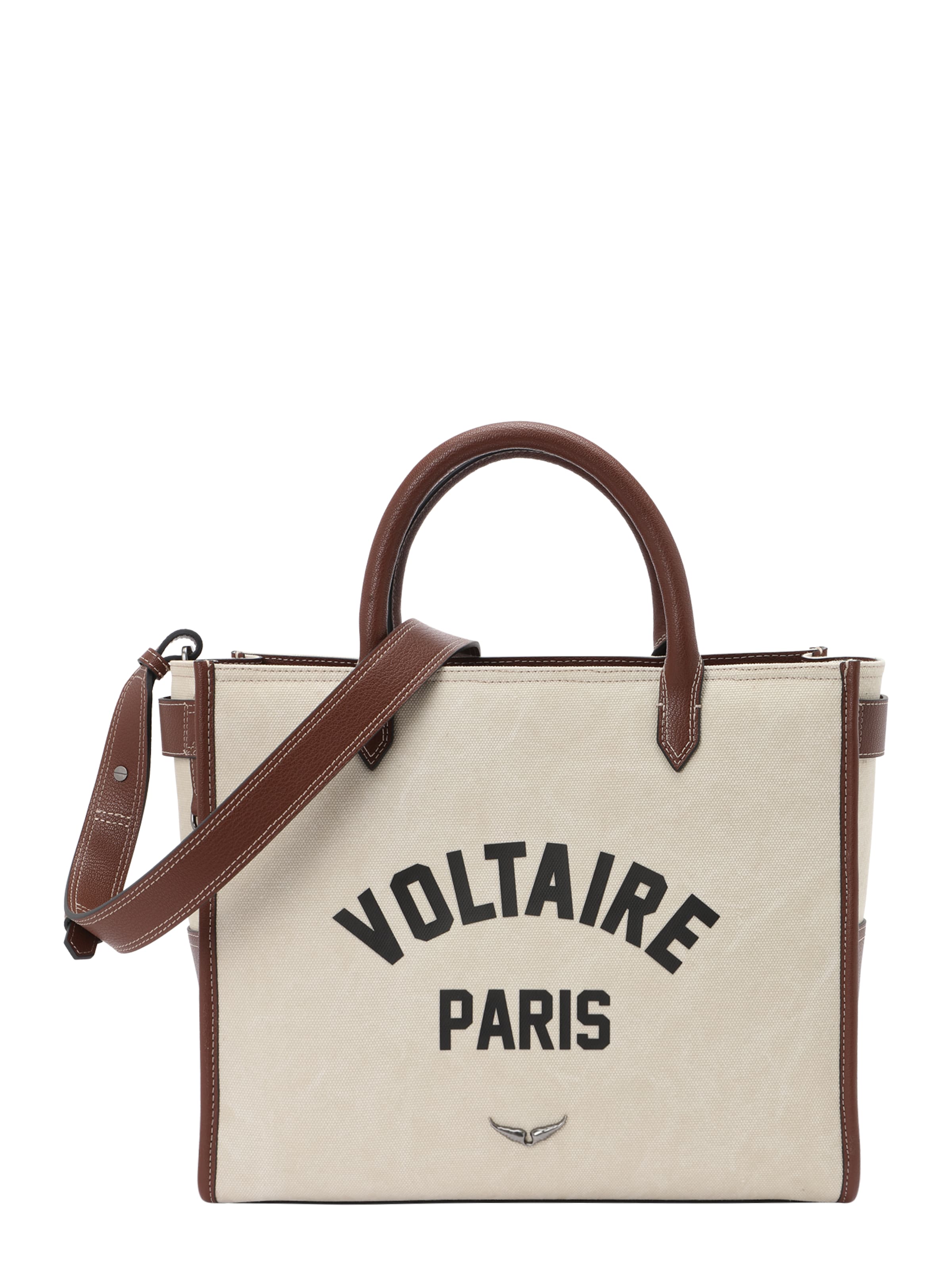 Zadig & Voltaire Τσάντα χειρός σε μπεζ: μπροστά