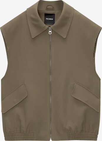 Pull&Bear Vest in Grey: front