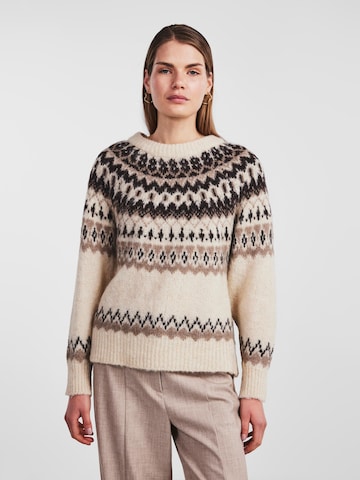 Y.A.S - Jersey 'LATTE' en beige: frente