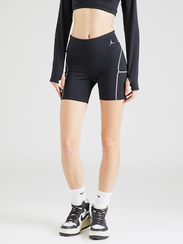 Slimfit Pantaloni sport de la Jordan pe negru: față