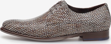 Floris van Bommel Veterschoen 'De Stijler 40' in Bruin: voorkant