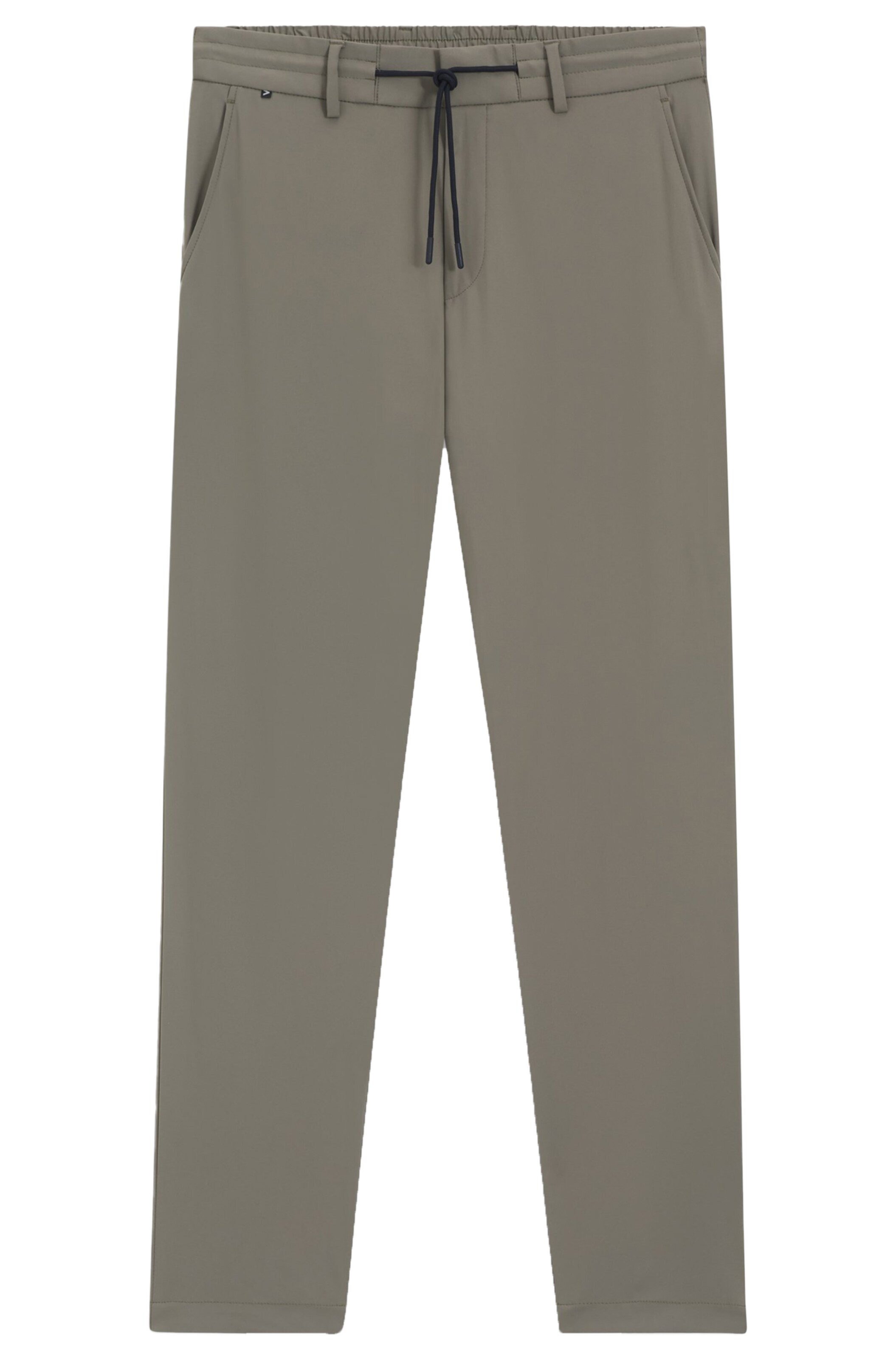 BOSS Slim fit Pants 'Genius' in Green: front