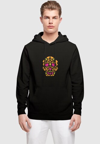 Merchcode Sweatshirt 'Peanuts In The Head' in Schwarz: Vorderseite