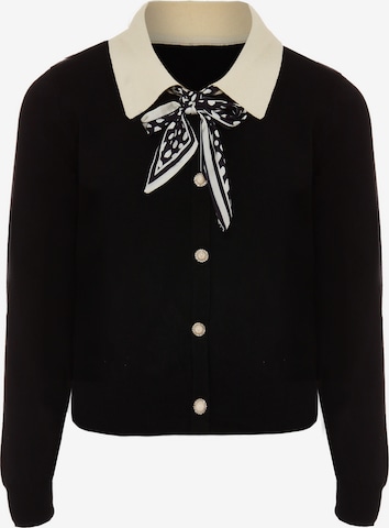 NAEMI Strickjacke in Schwarz: Vorderseite