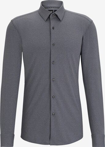 BOSS Slim fit Button Up Shirt 'P-Hank-S' in Grey: front