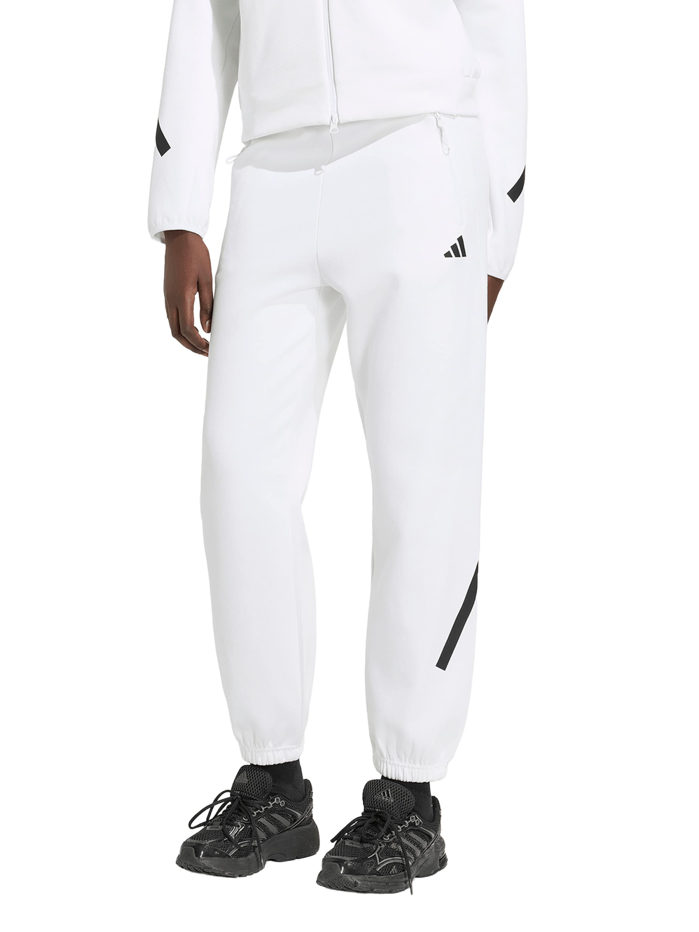 ADIDAS SPORTSWEAR Tapered Sporthose 'Z.N.E.' in Weiß: Vorderseite