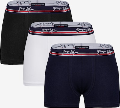 Giorgio di Mare Boxershorts in navy / rot / schwarz / weiß, Produktansicht