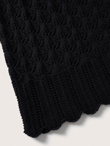 MANGO Knitted Top 'RITA' in Black