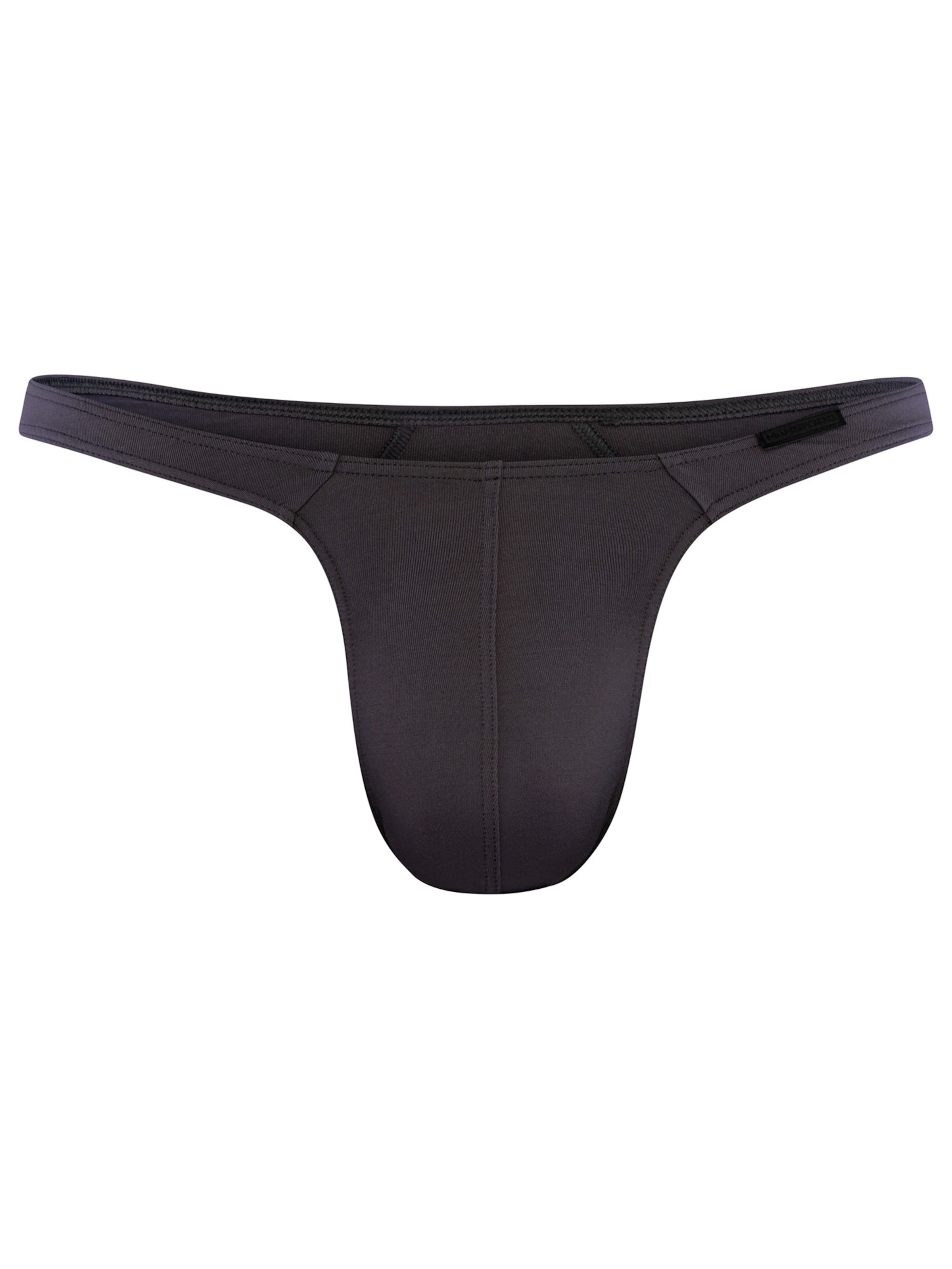Manstore Panty '  Tower String 2623M' in Grey: front