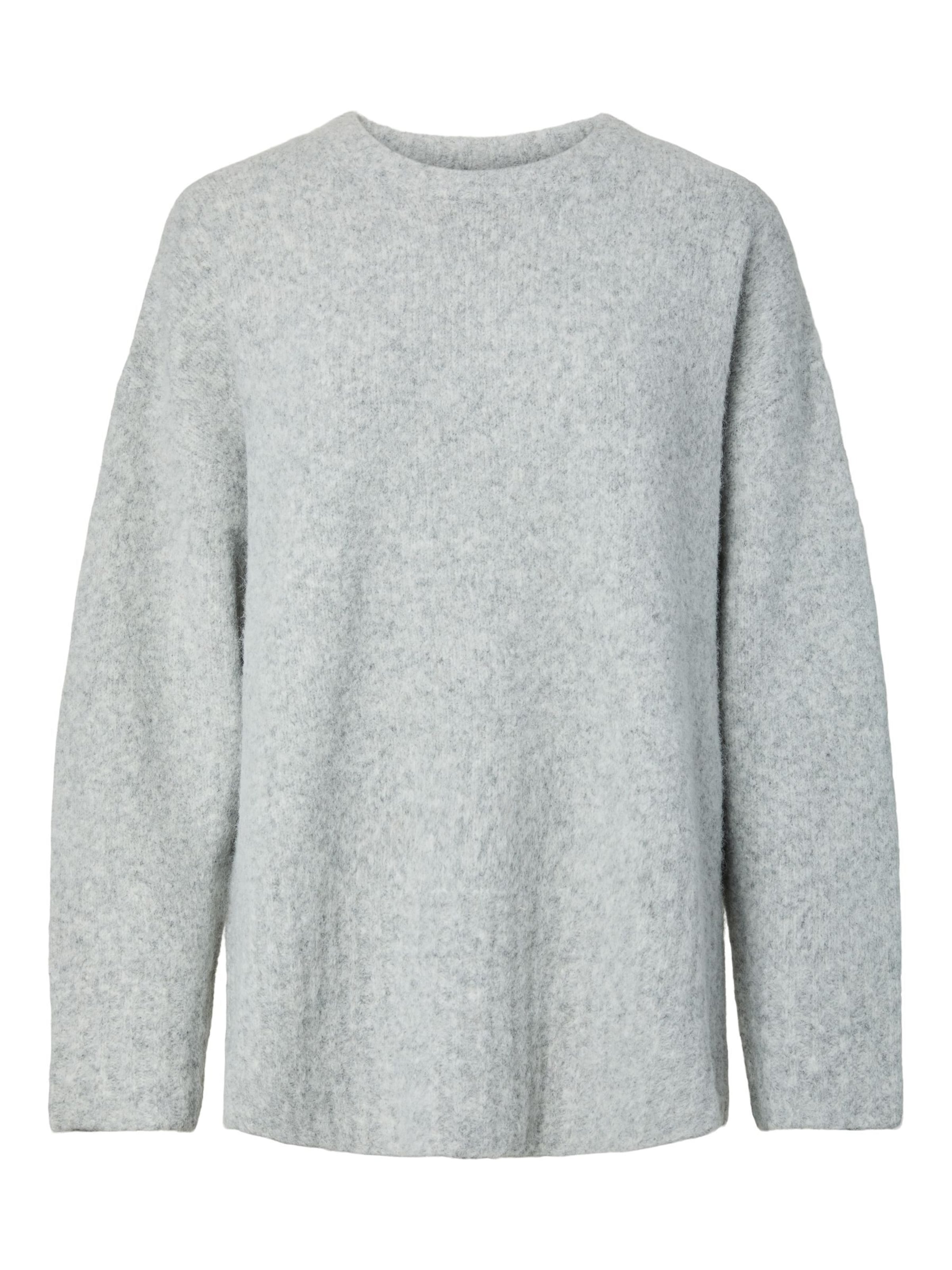PIECES Sweater 'PCTina' in Grey: front