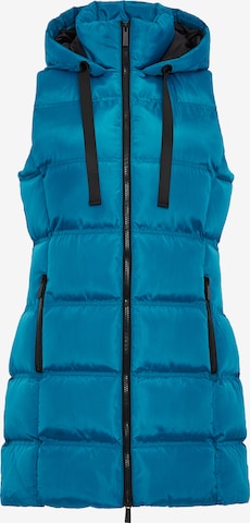 Threadbare Vest 'Vinyard' in Blue: front