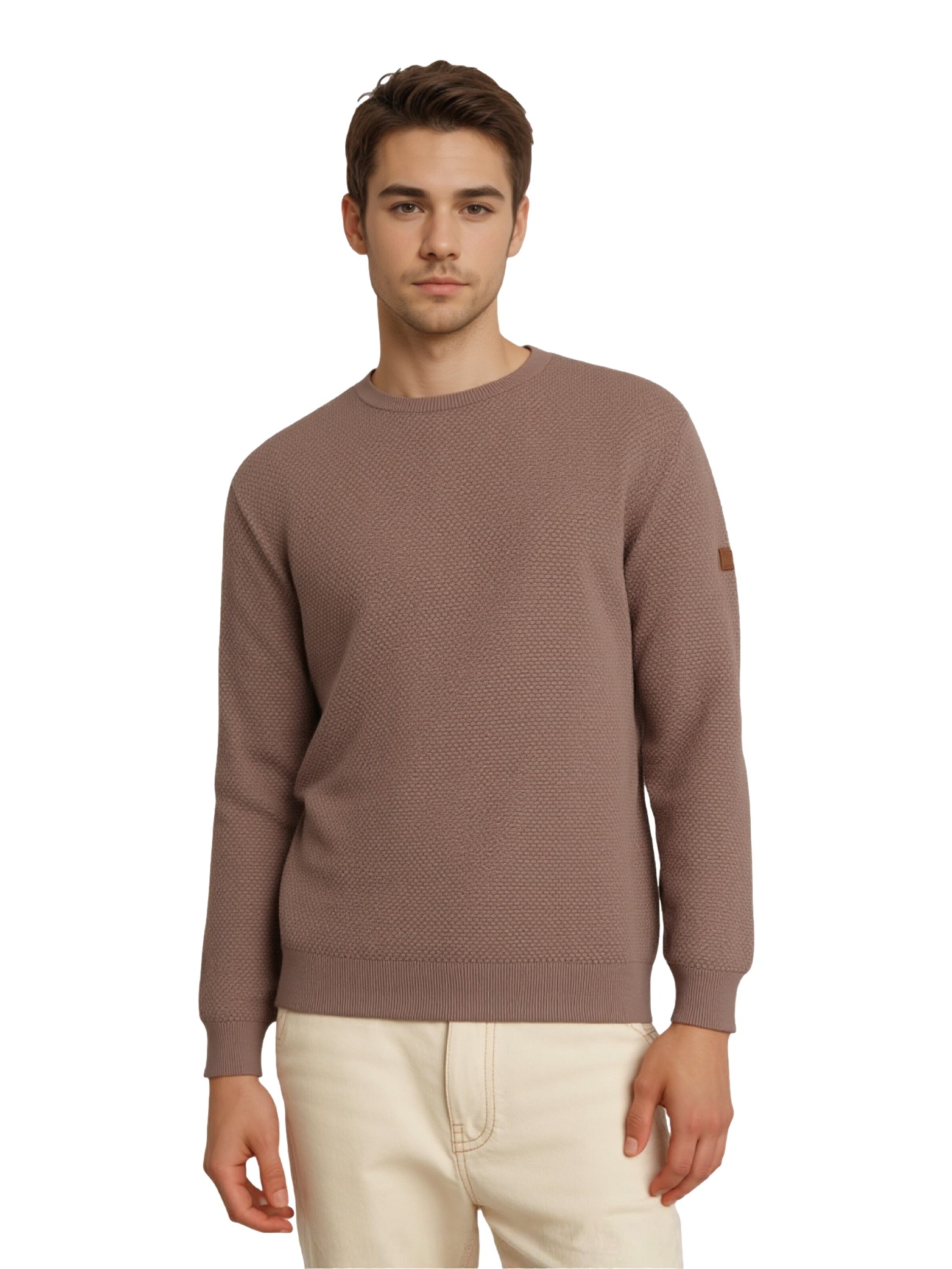 Key Largo Pullover 'Episode' i brun: forside
