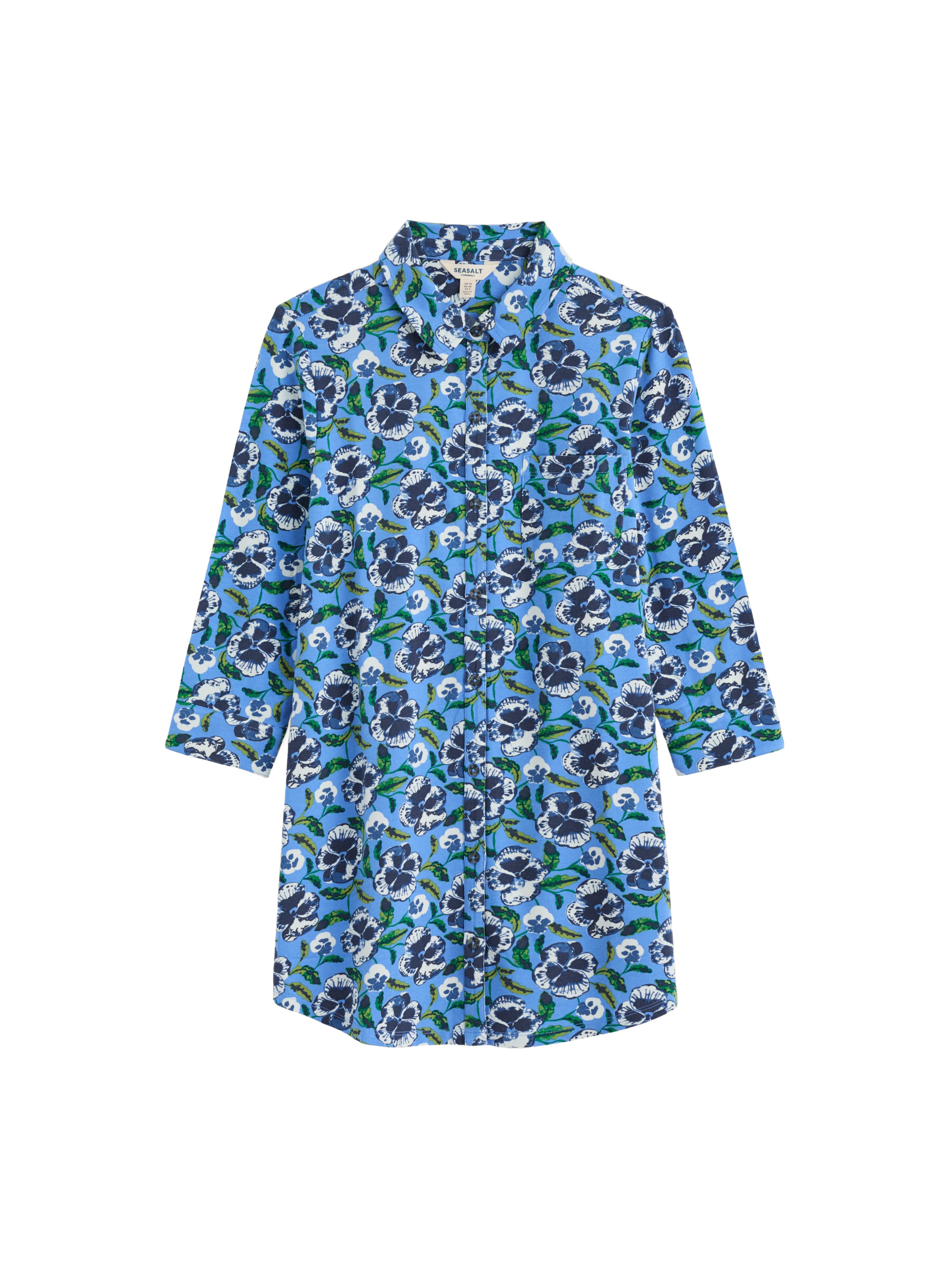 Chemisier 'Dove Plant' Seasalt Cornwall en bleu : devant