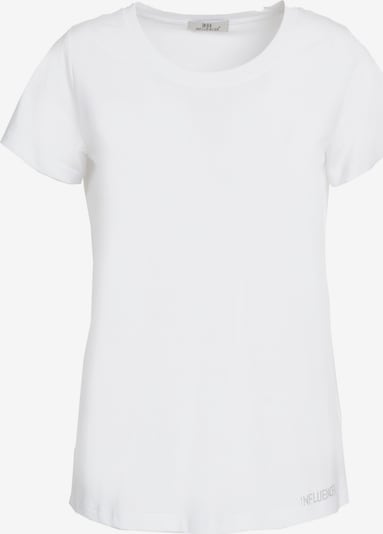 Influencer T-shirt en blanc, Vue avec produit