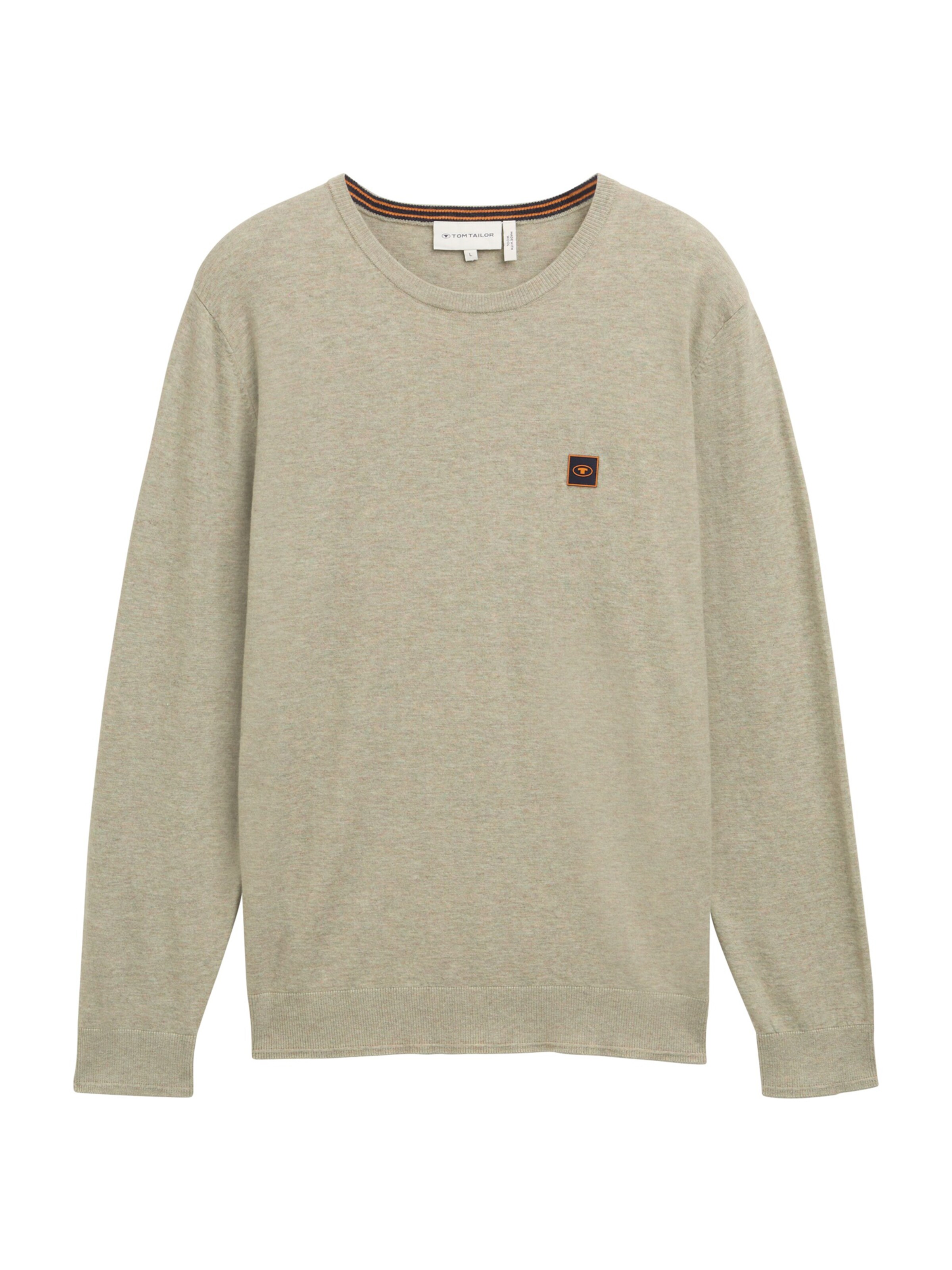 TOM TAILOR Πουλόβερ σε πράσινο: μπροστά