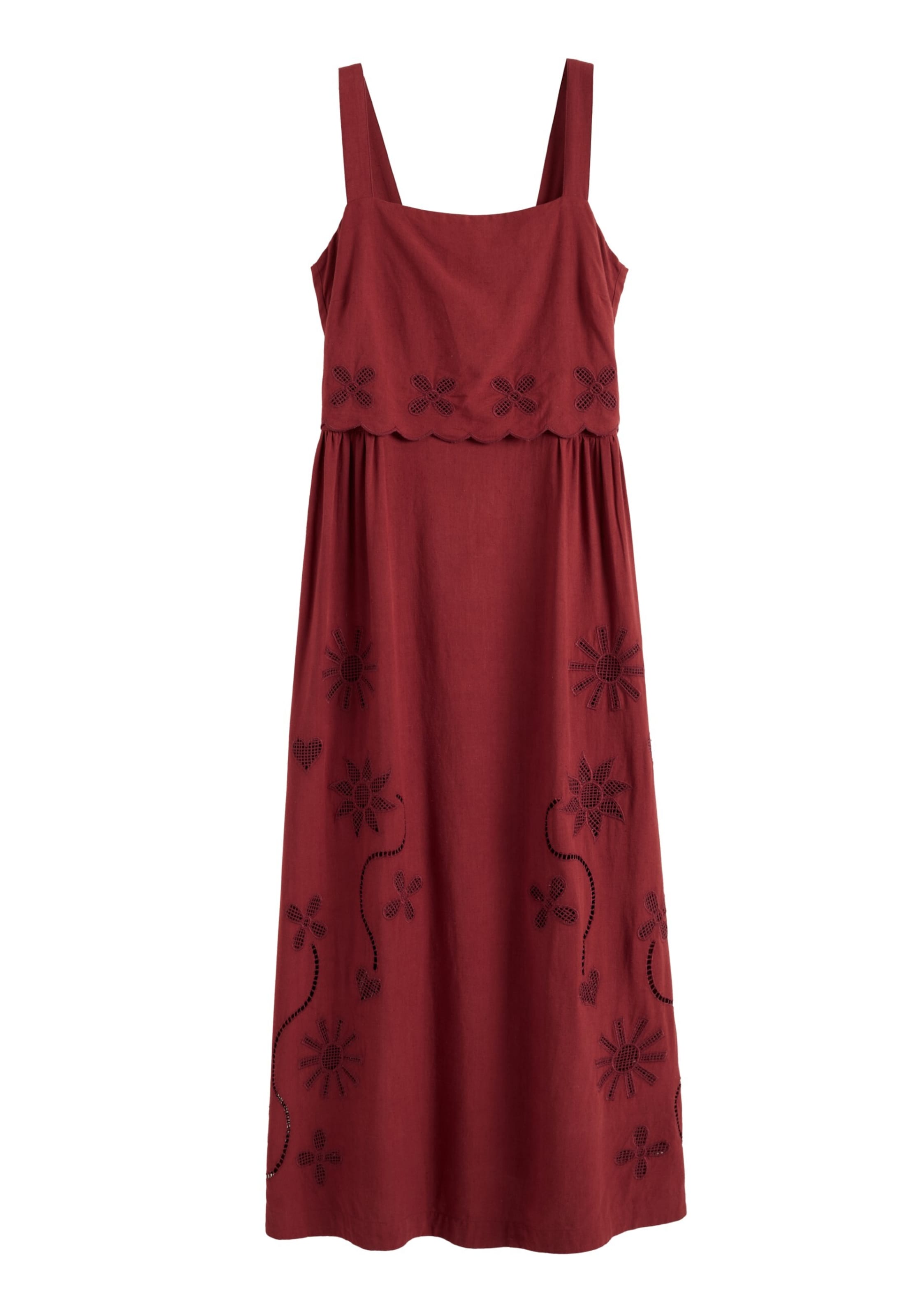Chinti & Parker - Vestido de verão em vermelho: frente