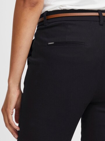 Effilé Pantalon à plis Oxmo en noir