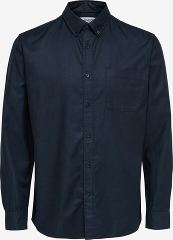 SELECTED HOMME - Regular Fit Camisa 'REGSTEN' em azul: frente