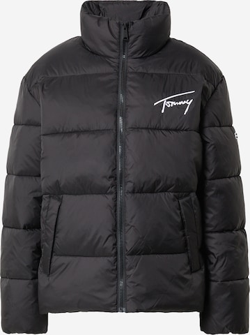 Tommy Jeans - Chaqueta de invierno en negro: frente